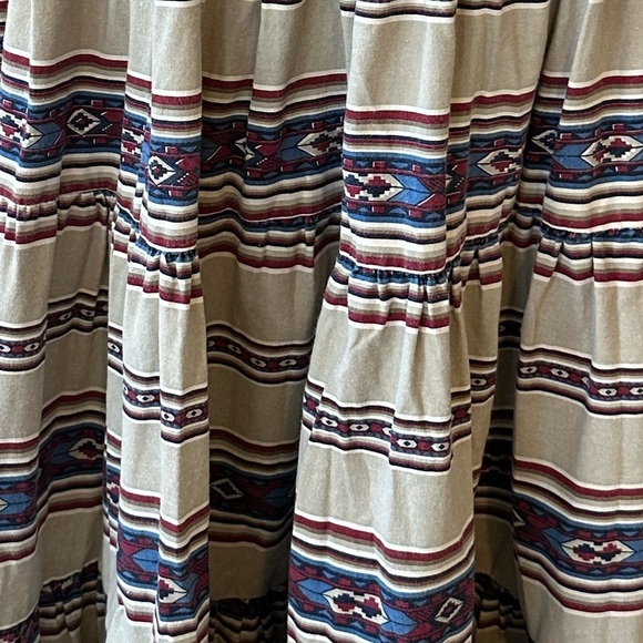 Vintage | Banjo Southwestern Tiered Full Midi/Maxi Skirt - Picture 4 of 5